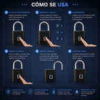 Candado Inteligente de Huella para un Acceso Rápido y Seguro